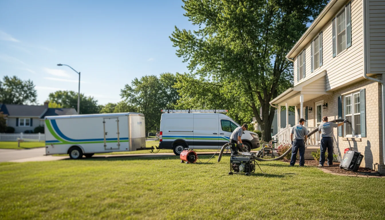 Flooded Basement Restoration And Cleanup With Repair in Kinmundy, IL near me